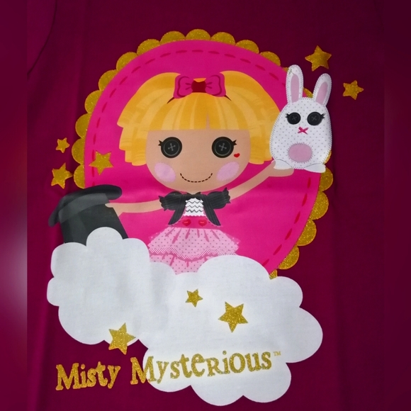 🔥SALE🔥 Lalaloopsy Misty Mysterious Girl's T-shirt Tee NWT Size 4T - Picture 2 of 5